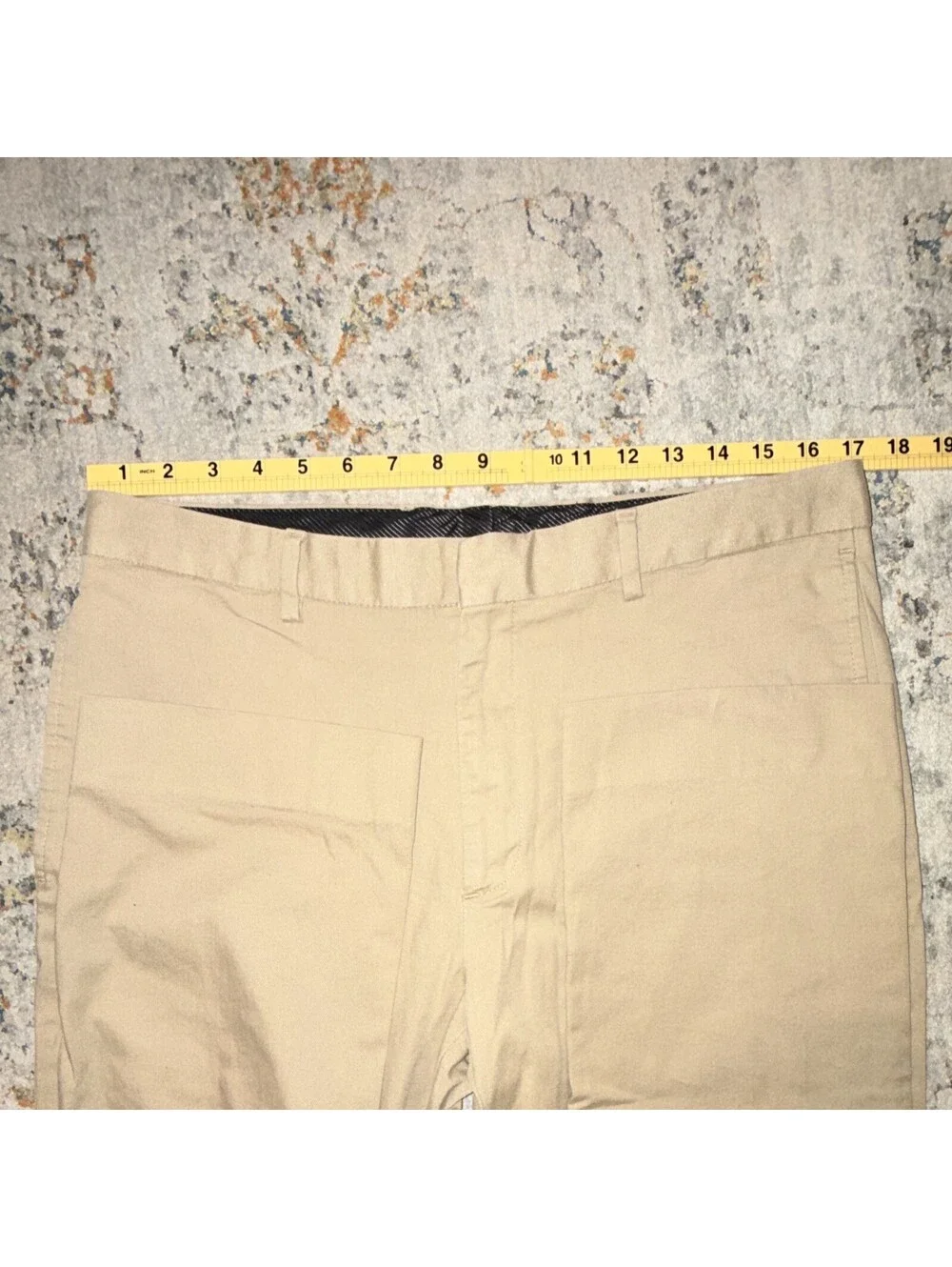 Banana Republic Men's Beige Chino Pants 33x30 Straight Regular Twill Cotton A200